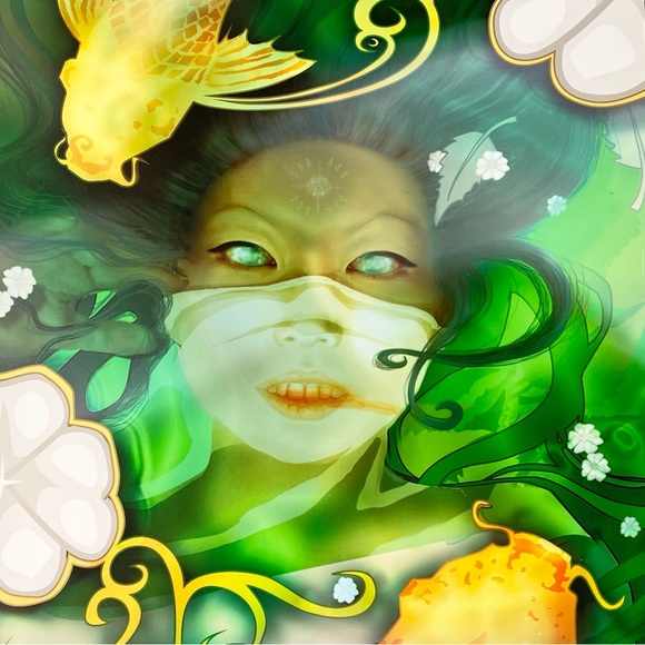 Mermaid, Siren, Evil Water Nymph, Art Print By Echo Chernik - Picture 1 of 4